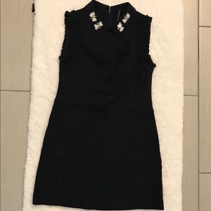 Zara sleeveless dress with collar details